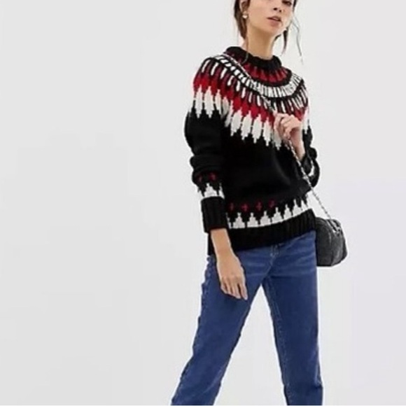 Polo Ralph Lauren Cozy Knit Fair Isle Alpaca Wool Multi Color XS - Picture 8 of 8